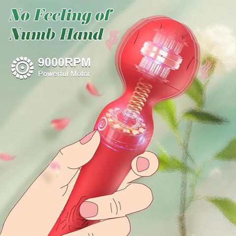 Rose Wand Vibrator with 9000 RPM Motor for Ultimate Pleasure