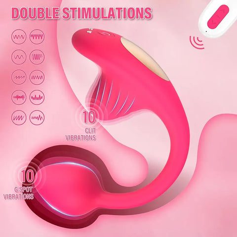 Dual-Motor Wearable Panty Vibrator with App & Remote Control