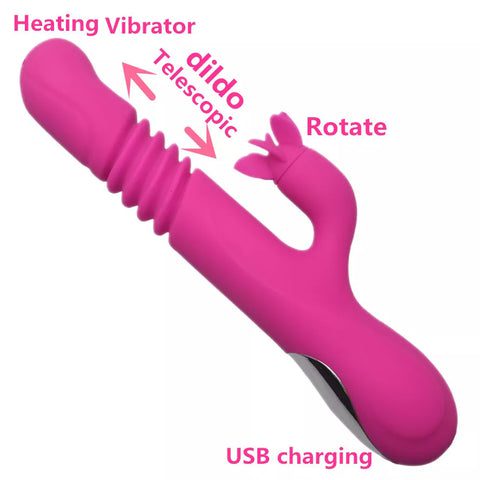 Vaginal Massager Telescopic Vibrator